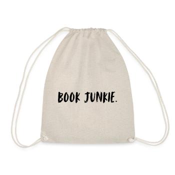 Book junkie. Book addiction. Addicted to books. - Drawstring Bag - nature - Front