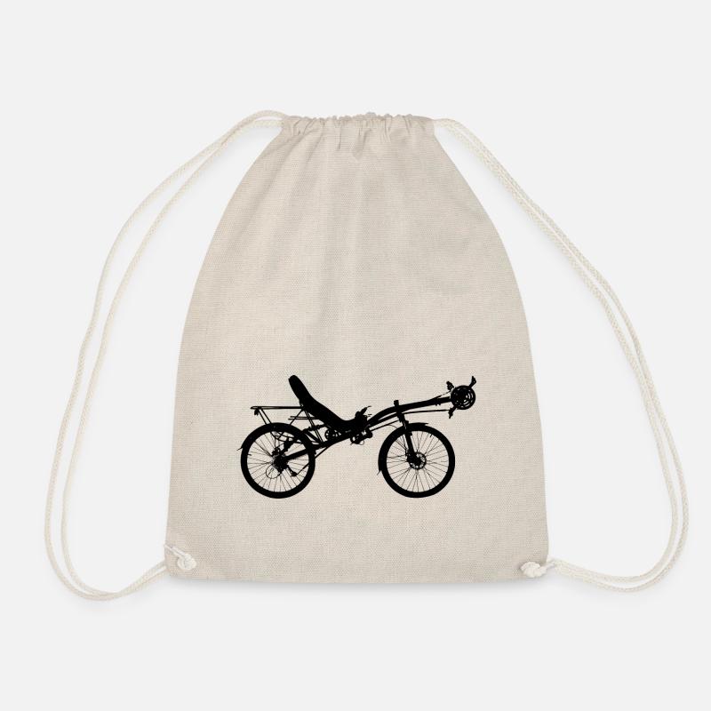 Recumbent recumbent bicycle - Drawstring Bag - nature
