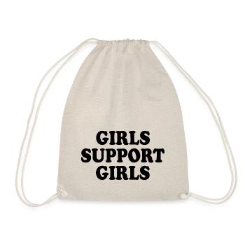 girls support girls - Sac de sport léger - nature - Devant