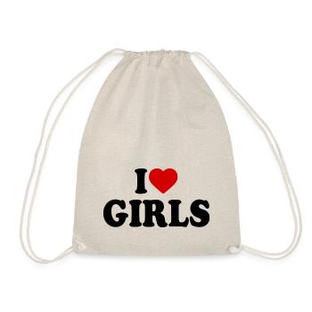 I love girls - Sac de sport léger - nature - Devant