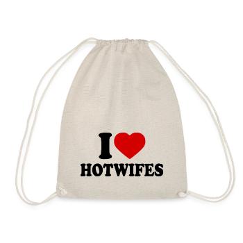 I love hotwifes - Turnbeutel - Natur - Vorne