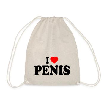 I love penis - Sac de sport léger - nature - Devant