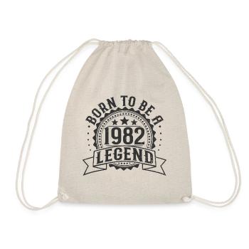 Legend born in 1982 Birthday Gift - Drawstring Bag - nature - Front