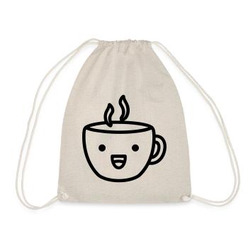 Kaffeebecher - Turnbeutel - Natur - Vorne