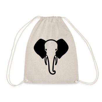 Elephant - Drawstring Bag - nature - Front