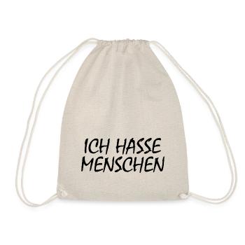 Ich hasse menschen - Turnbeutel - Natur - Vorne