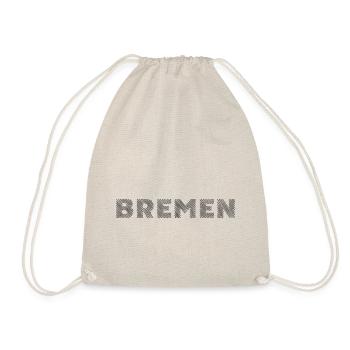 Bremen Germany Hanseatic City Hatching lettering - Drawstring Bag - nature - Front