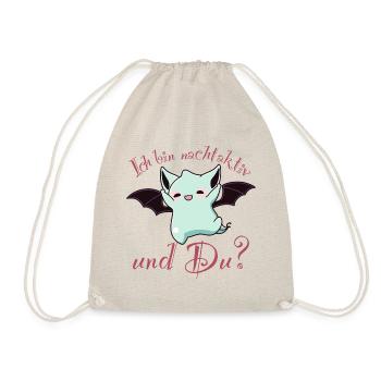 Nachtaktive Fledermaus, lustig und süß. - Turnbeutel - Natur - Vorne