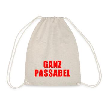 GANZ PASSABEL SPRUCH REALITY TV LOVE COUPLE PAAR - Turnbeutel - Natur - Vorne