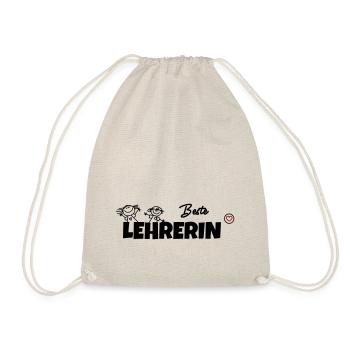 Beste Lehrerin - Turnbeutel - Natur - Vorne