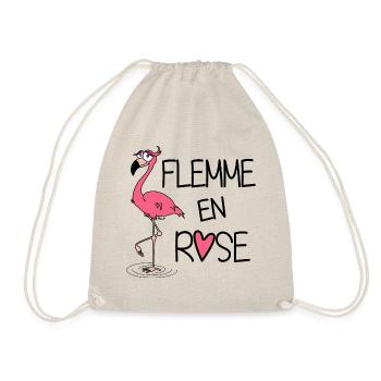 Flamant Rose / Flemme en Rose - Sac de sport léger - nature - Devant