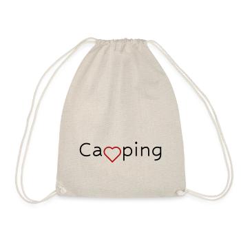 Camping avec du cœur - Sac de sport léger - nature - Devant