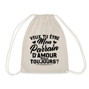 Veux Tu Être Mon Parrain D amour pour toujours - Sac de sport léger - nature - Devant