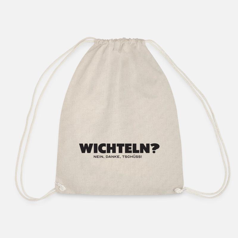 Wichteln nein danke - Turnbeutel - Natur