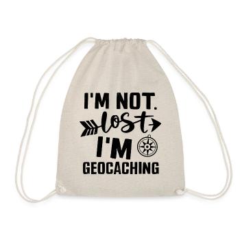Géocaching amusant Je ne suis pas perdu - Sac de sport léger - nature - Devant