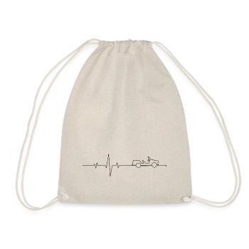  Kübel Cabrio heartbeat pulse P 601 - Drawstring Bag - nature - Front