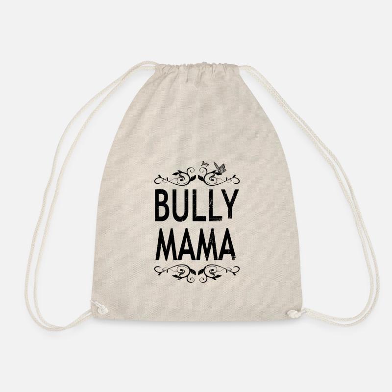 Stolze Bully Mama - Motiv mit Schmetterling - Turnbeutel - Natur