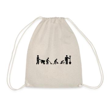 Gardener's evolution - Drawstring Bag - nature - Front