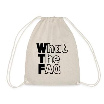 WTF - What The FAQ - Drawstring Bag - nature - Front