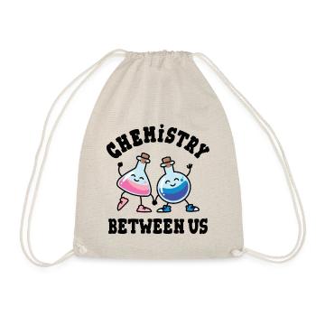 Chemistry Between Us, Chemical flasks in Love - Drawstring Bag - nature - Front