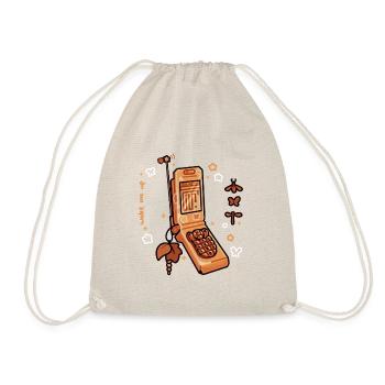 Flip phone - Drawstring Bag - nature - Front