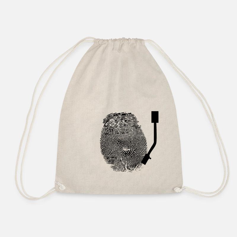 DJ Fingerprint - Drawstring Bag - nature