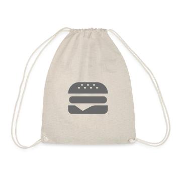 Burger icon - Drawstring Bag - nature - Front
