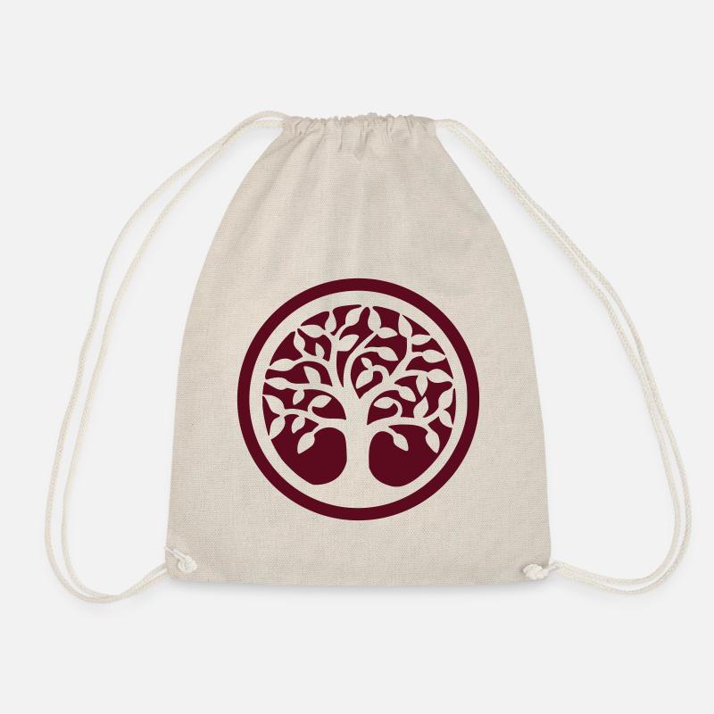 Tree of life inverted colors - Drawstring Bag - nature