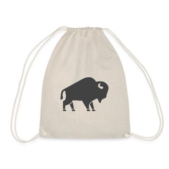 Icône de bison - Sac de sport léger - nature - Devant