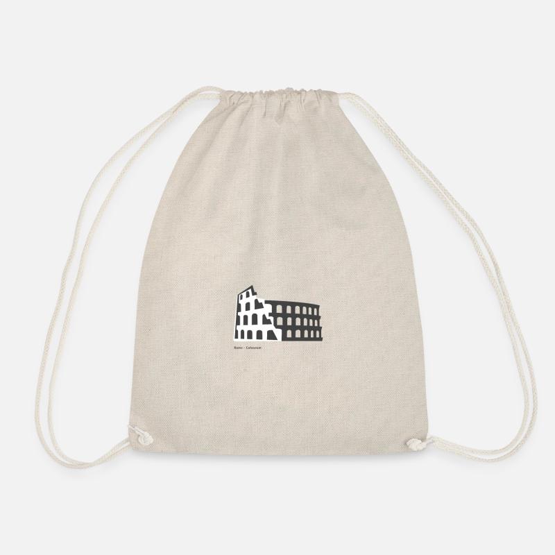 Rome Coloseum City Icon - Drawstring Bag - nature