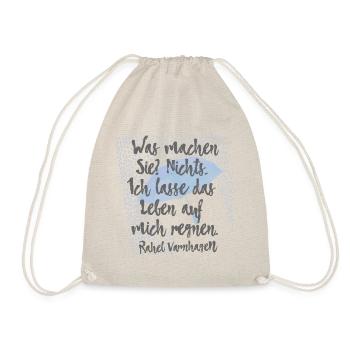 Ich lasse das Leben auf mich regnen – Varnhagen 2 - Turnbeutel - Natur - Vorne