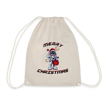 Astronaut Christmas Weihnachten - Drawstring Bag - nature - Front