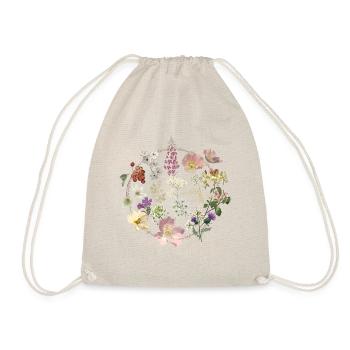 CHEMISE DE FLEURS SAUVAGES, FLEURS SAUVAGES BOHÈME POUR FEMMES - Sac de sport léger - nature - Devant