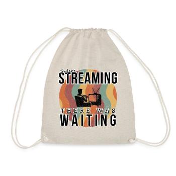 Retro TV Broadcast: Vintage Television Aesthetic - Drawstring Bag - nature - Front