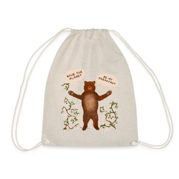 Save the planet... - Drawstring Bag - nature - Front