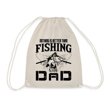 Nothing is better than going fishing with Dad - Drawstring Bag - nature - Front