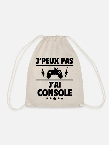 J'peux pas j'ai console, gameur, gameuse, noël - Sac de sport léger - nature