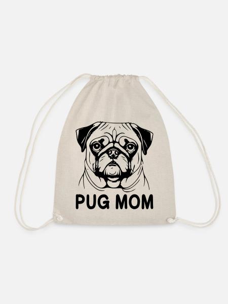 Mops Mom - Turnbeutel - Natur