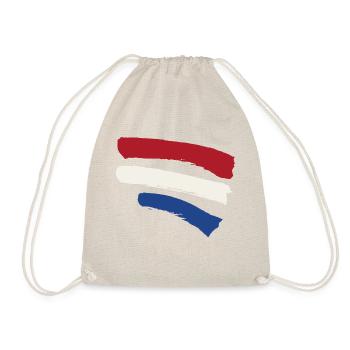 Drapeau des Pays-Bas - Rayures style pinceau - Sac de sport léger - nature - Devant