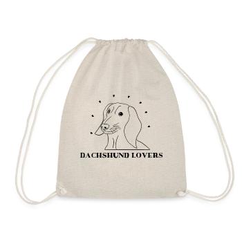 Dachshund lovers - Drawstring Bag - nature - Front