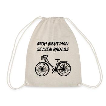 Mich sieht man selten radlos - Turnbeutel - Natur - Vorne