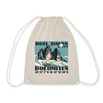 Drei Zinnen Dolomiten Wandern Souvenir Lavaredo - Turnbeutel - Natur - Vorne