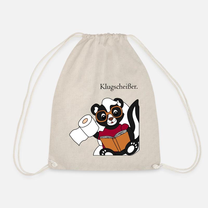 Skunk Pixie Smartass - funny motif - Drawstring Bag - nature