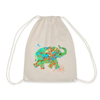 elephant e 4 - Drawstring Bag - nature - Front