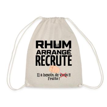 Le Rhum Arrangé Recrute, il a besoin de vous !! - Sac de sport léger - nature - Devant