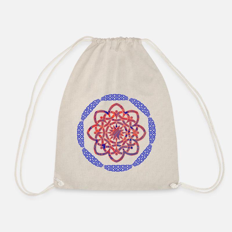 Celtic knot 19 E 263 - Drawstring Bag - nature