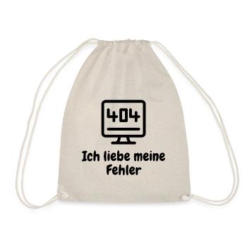 Ich liebe meine Fehler - Turnbeutel - Natur - Vorne