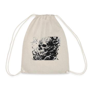 Gothic Totenkopf - Turnbeutel - Natur - Vorne