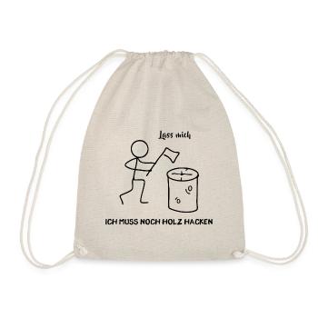 Stick Figure - Je dois encore couper du bois - Sac de sport léger - nature - Devant