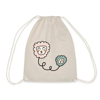 Lovely Lion - Drawstring Bag - nature - Front